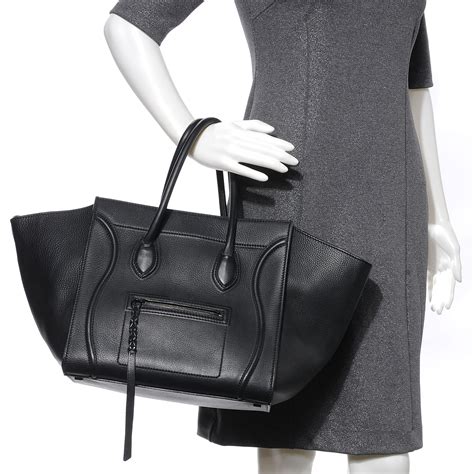 celine phantom bag black|Medium Luggage Phantom bag in supple calfskin .